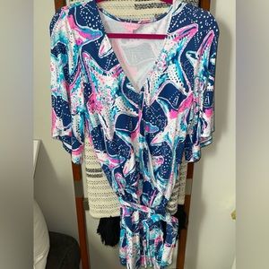 Lilly Pulitzer Star fish print romper. Women’s size Medium.
